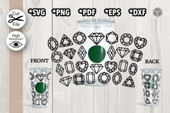 A Gemstones Cup Wrap Review for Graphics and Graphic Templates