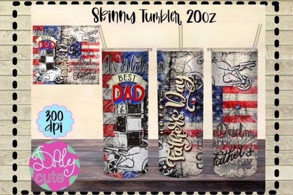 A Racing Dad Tumbler Graphic for Local Brand Packaging