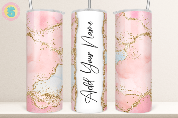 Add Your Name Pink Agate Tumbler Wrap – Designer Review
