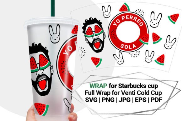 B Bunny Wrap for Starbucks 24 Oz Cup: Graphics & Crafts