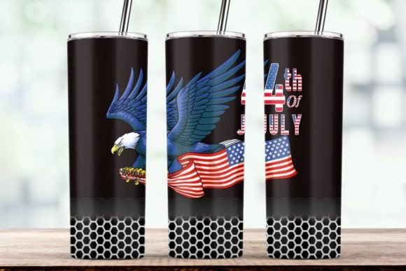 Crafting Patriotism: A Digital Publisher's Review of an Independence Day Tumbler PNG