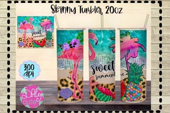 Crafting with Pink Flamingo Tumbler Graphics