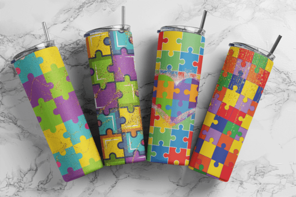 Crafting with Puzzle Tumbler Wraps: Graphics for Real Projects