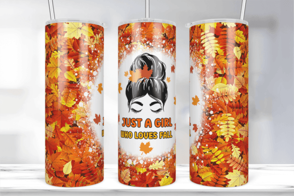 Fall Graphics & Crafts: A Designer's Review of the 'Just a Girl Who Loves Fall' Tumbler Wrap