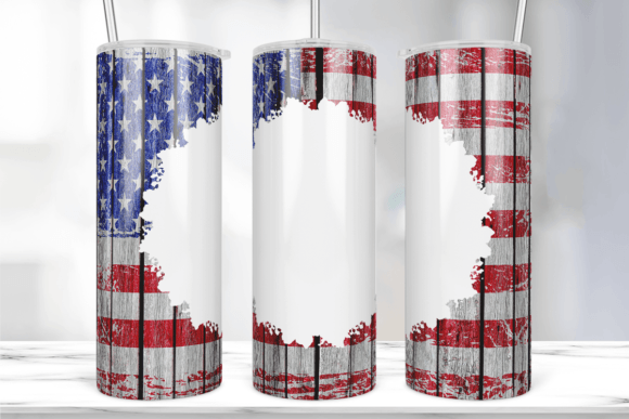 Graphic Designer Review: The American Flag Wood Tumbler Wrap for Client Projects