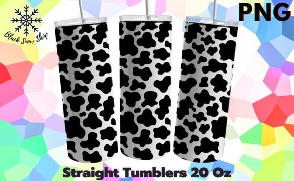 How a Cow Pattern Tumbler Graphic Elevates Crafts Branding