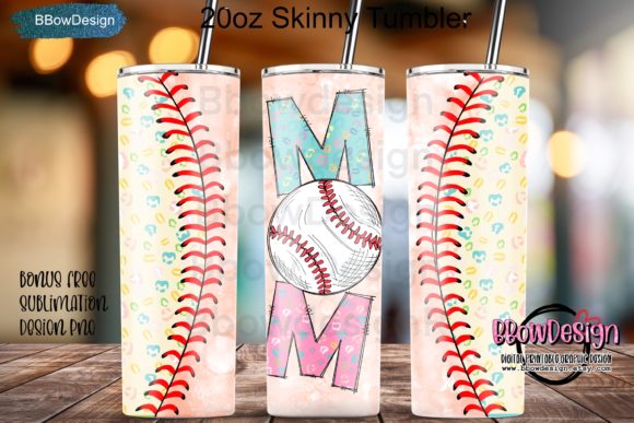 Pastel Leopard Baseball Mom Tumbler PNG: A Designer’s Take