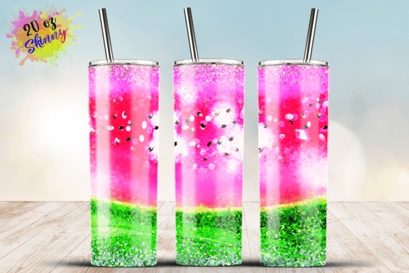 Reviewing a Watermelon Glitter Tumbler Design for Crafting