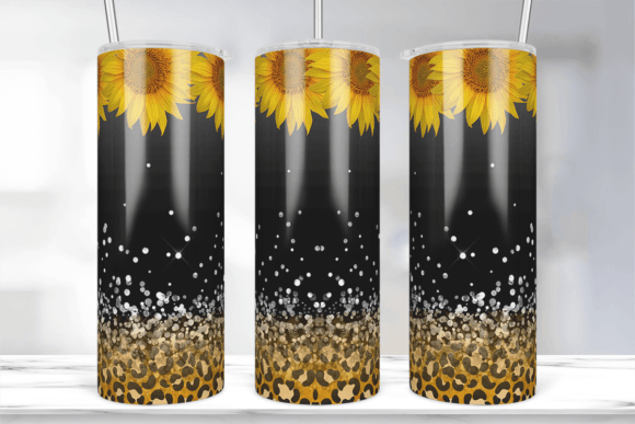 Sunflowers Glitter Leopard: A Bold Graphic for Crafts & Lifestyle